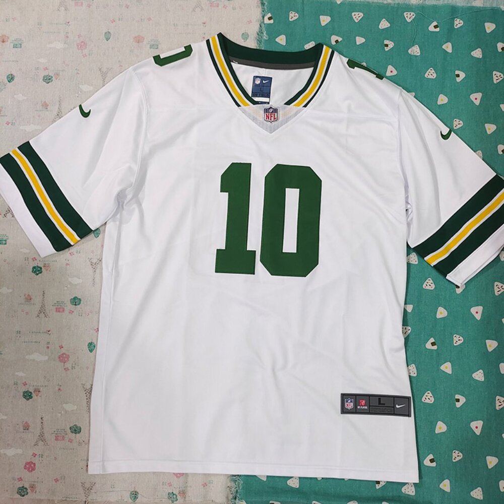 Green bay packers jordan love #10 white jersey